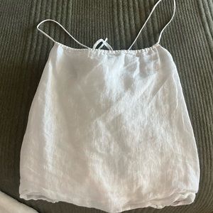 Banana Republic White Linen Cami